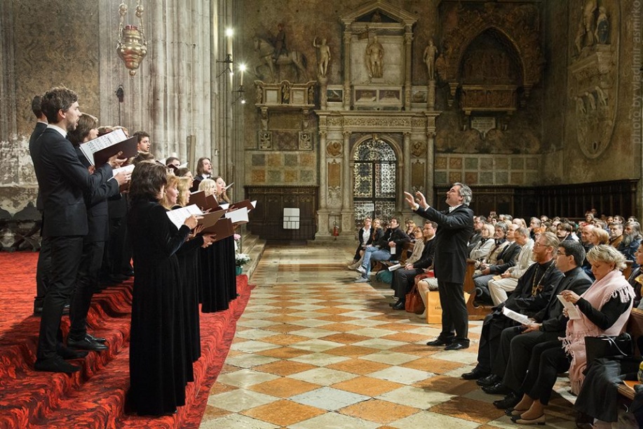 Moscow Synodal Choir performs at St. Mark celebrations in Venice