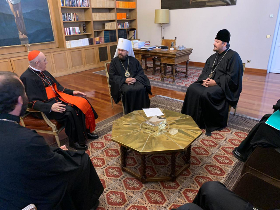 Metropolitan Hilarion meets with Catholic Archbishop of Madrid