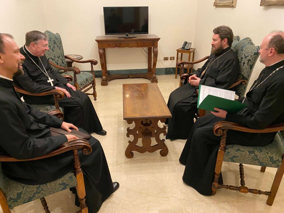 Metropolitan Hilarion of Volokolamsk meets with Cardinal Kurt Koch, President of the Pontifical Council for Promoting Christian Unity