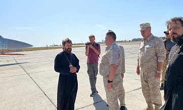 Metropolitan Hilarion of Volokolamsk meets with Russian military in Syria