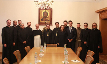 Metropolitan Hilarion of Volokolamsk meets with participants in the 5th Summer Institute for representatives of the Roman Catholic Church