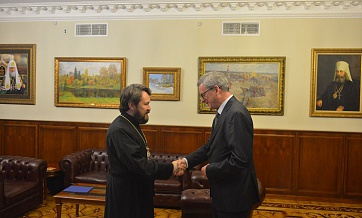 Metropolitan Hilarion of Volokolamsk meets with Ambassador of Austria to Russia