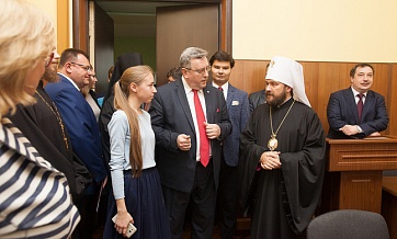 Metropolitan Hilarion visits the leading pedagogical university in Russia