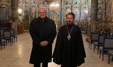 Metropolitan Hilarion of Volokolamsk meets with Cardinal Péter Erdő