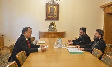 Chairman of the Department for External Church Relations meets with ambassador of the Kingdom of Bahrain