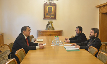 Chairman of the Department for External Church Relations meets with ambassador of the Kingdom of Bahrain