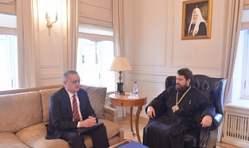 Metropolitan Hilarion of Volokolamsk meets with Russia’s Ambassador to Egypt
