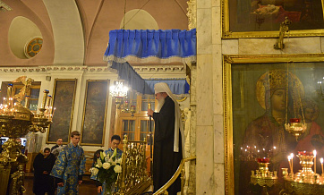 OCA Primate prays at All-Night Vigil in Moscow Church of ‘Joy of All Who Sorrow’ Icon of the Mother of God in Bolshaya Ordynka Street