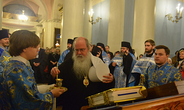 OCA Primate prays at All-Night Vigil in Moscow Church of ‘Joy of All Who Sorrow’ Icon of the Mother of God in Bolshaya Ordynka Street