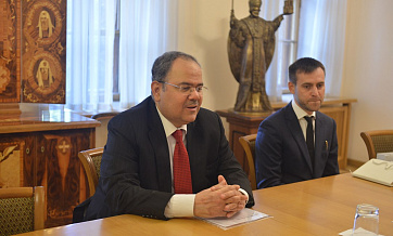 Chairman of the Department for External Church Relations meets with ambassador of the Kingdom of Bahrain