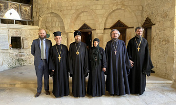 Metropolitan Hilarion of Volokolamsk visits holy places of the Orthodox Church of Antioch