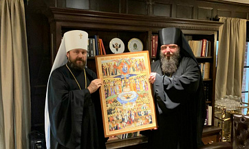Metropolitan Hilarion visits New York Synodal Residence of the Russian Church Outside Russia