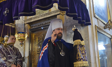Patriarch Kirill congratulates Metropolitan Hilarion of Volokolamsk on the 10th anniversary of his service as DECR chairman