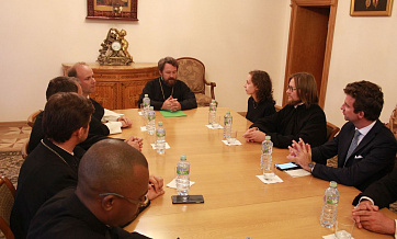 Metropolitan Hilarion of Volokolamsk meets with participants in the 5th Summer Institute for representatives of the Roman Catholic Church