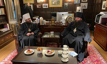 Metropolitan Hilarion visits New York Synodal Residence of the Russian Church Outside Russia