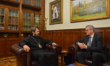 Metropolitan Hilarion of Volokolamsk meets with Ambassador of Austria to Russia