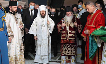 Metropolitan of Volokolamsk Hilarion Attends the Funeral of His Holiness Irinej Patriarch of Serbia