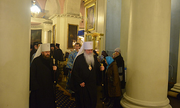 OCA Primate prays at All-Night Vigil in Moscow Church of ‘Joy of All Who Sorrow’ Icon of the Mother of God in Bolshaya Ordynka Street