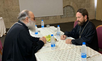 Chairman of the Moscow Patriarchate’s Department for External Church Relations meets with Patriarch John of Antioch