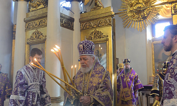 Patriarch Kirill congratulates Metropolitan Hilarion of Volokolamsk on the 10th anniversary of his service as DECR chairman
